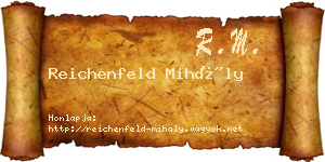 Reichenfeld Mihály névjegykártya